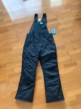 Black Insulated Snow Pants